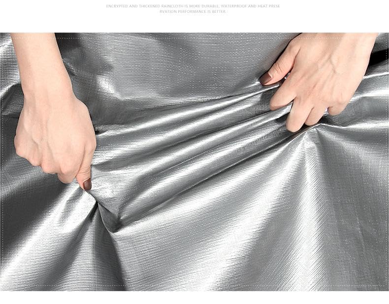 14'x18' Heavy Duty Tarp Waterproof,UV Resistant 12 Mil Thick Material, Rip and Tear Proof, Reinforced Edges .Multi-Purpose Tarpaulin Great for Canopy Tent, Boat, Pool Cover and More (Silver-Black)