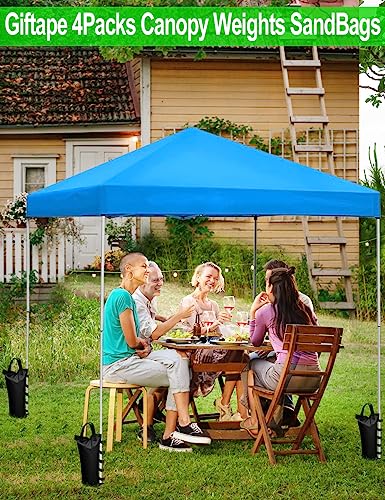 120LBS Extra Large Heavy Duty Canopy Weights Sand Bags for Ez Pop Up Canopy Tent Gazebo Outdoor Instant Sun Shelter Patio Umbrella, Upgraded 5 Full-Sized Magic Stick and 2 Nylon Handles, 4Pack - style: 4Packs Black