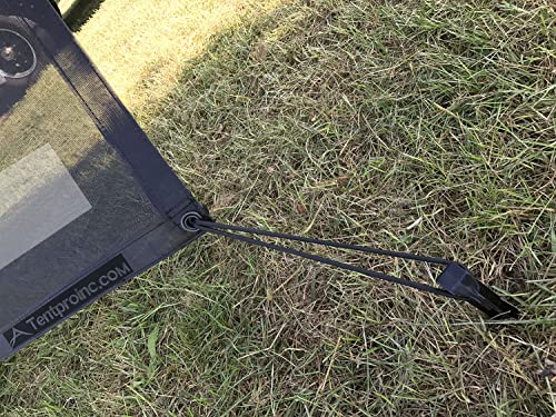 Tentproinc RV Awning Sun Shade Screen 7' X 14' 3'' (American Flag) Black Mesh Sunshade Camper Trailer Awning Shade Screen UV Blocker Completed Kits - color: Flag-Black, size: 7' x 14'3'' -Actual Measurement