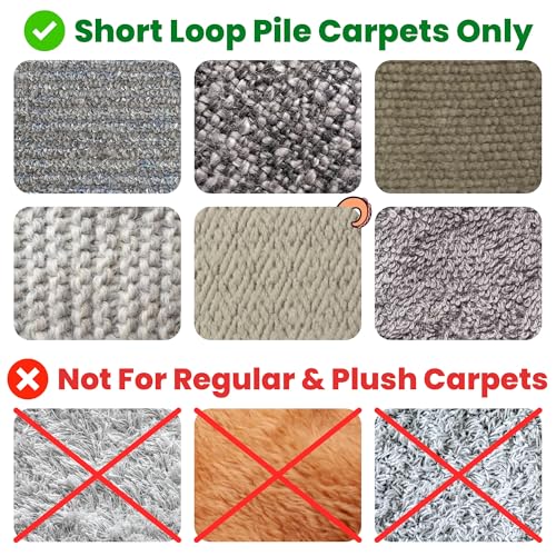 ECOHomes Carpet Cord Cover (Grey, 4 Inch x 10 FT) | Cord Covers for Carpet to Hide Floor Cables and Electric Wires, Low Profile Cord Hider for Extension Cords and Cable Management in Home and Office - color: Grey, size: 4 Inch x 10 FT