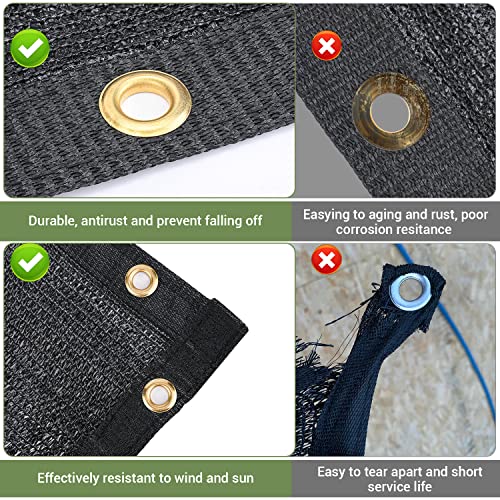 Keten 70% Garden Shade Cloth, 10x12FT HDPE Mesh Tarp with Upgraded Grommets, UV-Resistant Outdoor Sun Shades for Greenhouse, Garden, Patio Plants, Pergola - color: 70%, size: 10x12FT