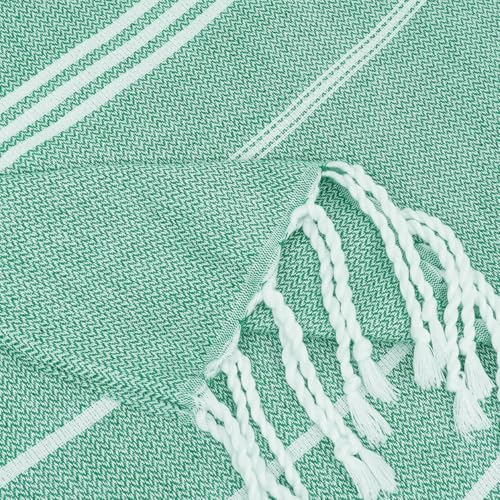 YSYJ Turkish Beach Towel 6 Pack Beach Towels 36"x71" Beach Towel Oversized Sand Free Turkish Towel Quick Dry Bath Towels Teal - color: Teal, size: 36"x71"- 6 Pack