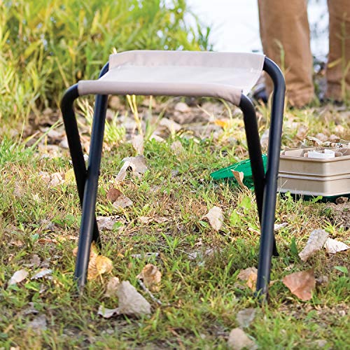 Coleman Rambler II Folding Stool, Compact Portable Stool Supports up to 225lbs, Outdoor Seat & Footrest