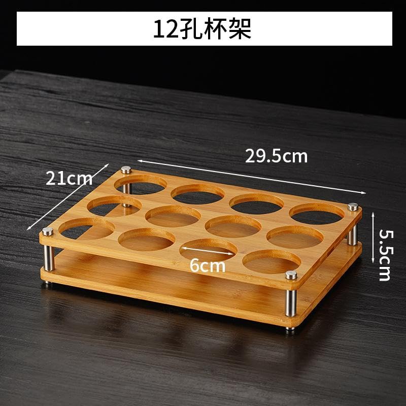 Glass Holder, Wine Drinks Cup Storage Carrier, Drink Cup Storage Holder, Glasses Organizer, L 12 Hole - color: L 12 Hole