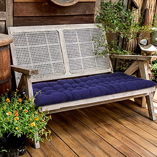 67 x 19 Inch Chaise Lounge Cushions Soft Lounge Chair Cushion Gravity Chair Cushion Sofa Lawn Furniture Cushion Pad with 6 Tie for Outdoor Indoor Patio Home Without Headrest (Navy Blue,2 Pcs) - color: Navy Blue