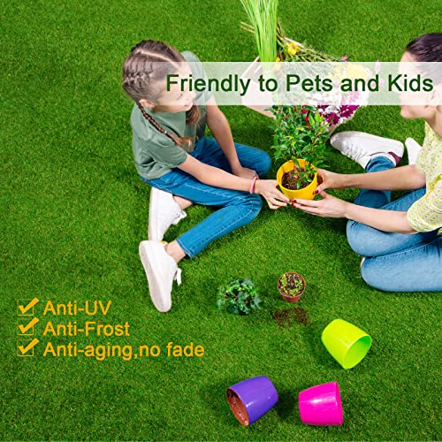 Weidear Artificial Turf Grass 3 ft x 19 ft, Realistic Fake Grass Rug with Drainage Holes, 20MM Indoor Outdoor Lawn Grass Landscape for Backyard Patio, Synthetic Grass Mat for Dogs Pets, Customized - size: 3ftx19ft