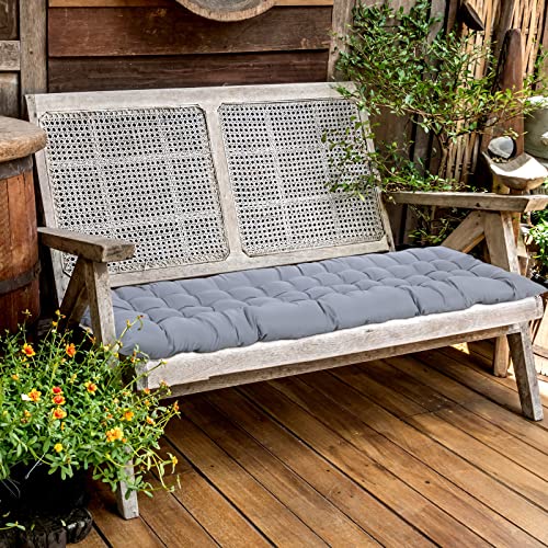 Bucherry 67 x 19 Inch Chaise Lounge Cushions Soft Lounge Chair Cushion Gravity Chair Cushion Sofa Lawn Furniture Cushion Pad with 6 Tie for Outdoor Indoor Patio Home Without Headrest (Gray,2 Pcs) - color: Grey