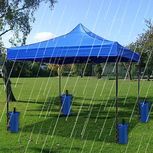 Joramoy Heavy Duty Canopy Weight Bags (150LBS) for Pop Up Canopy Tent - Leg Weights, Set of 4, Blue (Without Sand) - color: Blue, size: 150lbs