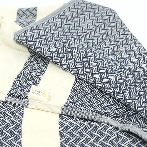 mysticalanatolia Turkish Beach Towel Oversized Cotton Sand Free Quick Dry Lightweight Peshtemal Large Travel Yoga Picnic Blanket Absorbent Compact 39x79 Black - color: Black