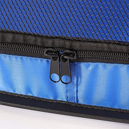 Beatrice Home Fashions Portable, Collapsible, Pop Up Kennel Travel Cat and Dog Crate, 32.5" L x 19.5" W x 19.5" H, Blue - color: Blue, size: 32.5"L x 19.5"W x 19.5"H