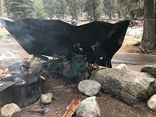 Waterproof 10 x 12 Feet Tarp Heavy Duty 9-mil Thick Multi-Purpose Covers Army Green PE Tarpaulin - color: 9mil Army Green, size: 10x12 FT