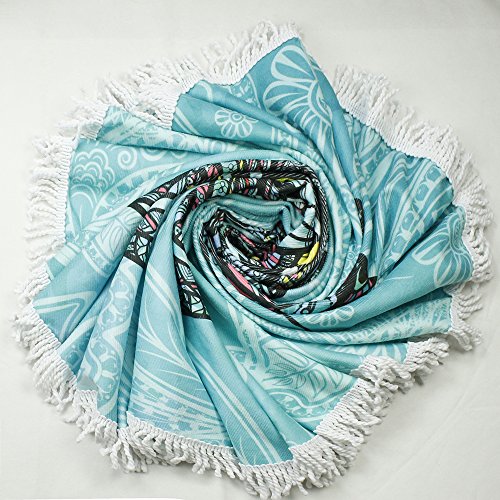 Violet Mist Microfiber Beach Towels Oversized Round Elephant Beach Blanket Sand Free Quick Dry Hippie Boho Circle Bath Towel Absorbent Bohemian Beach Yoga Mat Table Cloth Throw Fringe Tapestry 60" E - color: Elephant