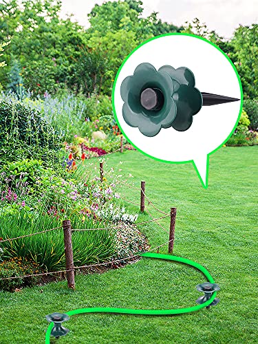 Hose Guide Spikes, 3 Pack Garden Hose Guide Holder Spike Stake Long Plastic Spike Plant Saver Tool Water Hoses Spike for Plant Protection Yard Garden