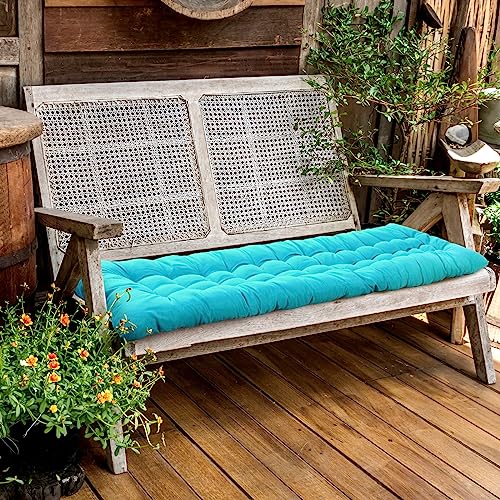 67 x 19 Inch Chaise Lounge Cushions Soft Lounge Chair Cushion Gravity Chair Cushion Sofa Lawn Furniture Cushion Pad with 6 Tie for Outdoor Indoor Patio Home Without Headrest (Lake Blue,2 Pcs) - color: Lake Blue