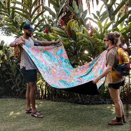 Nomadix Festival Blanket - Perfect for Picnics, Camping, & Lawn Seating - Plush Top & Water Resistant Base - Made with Post Consumer Recycled Materials - Jungle - 60x72 - color: Jungle