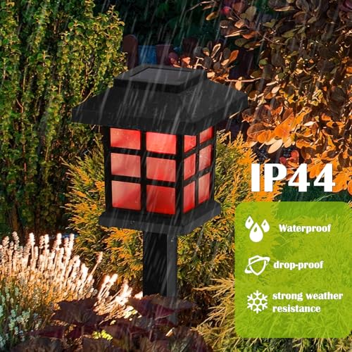 Sunexinlo 12-Pack Solar Walkway Lights,Solar Pathway Lights Outdoor, Auto Charge/Discharge Ground Lamp, Solar Outdoor Lights for Yard, Pathway, Driveway, Pool & Patio Decoration (Colorful) - color: Colorful