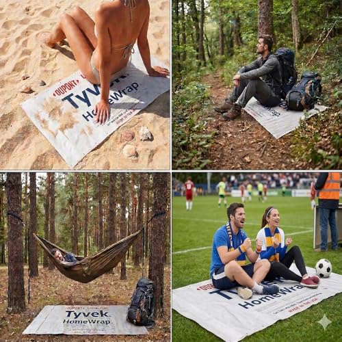 Ultralight Camping Tarp, Backpacking Tarp, Tyvek Sheet, Tyvek Tent Footprint, Tyveks House Wrap, Tent Flooring, Tyvekes Ground Cloth, Camping Fly, Multiple Sizes - color: White 3ft X 5ft No Grommets