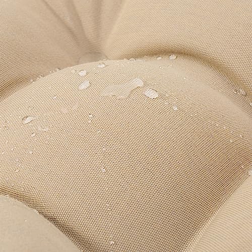 QILLOWAY Outdoor High Back Chair Cushion for Adirondack, All Weather Rocking Chair Cushions Thick Padded Replacement for Patio Furniture,Beige,Sand,Camel - color: Beige/Sand/Camel