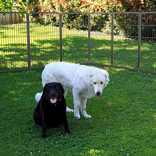 FXW Aster Dog Playpen Designed for Yard, 40inch 24 Panels - size: 40"H & 24 Panels