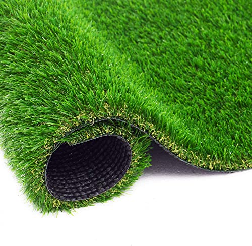 ZGR Artificial Garden Grass 3 ft x 22 ft Premium Lawn Turf, Realistic Fake Grass, Synthetic Turf, Thick Pet Turf, Fake Faux Grass Rug with Drainage Holes Indoor/Outdoor Landscape Customized Available - size: 3 ft x 22 ft = 66 Square ft