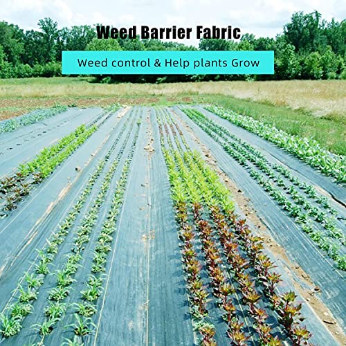 6ft X 300ft Weed Barrier Landscape Fabric Heavy Duty, Premium 2.4 oz Ground Cover Weed Block Gardening Mat, Easy Setup & Superior Weed Control, for Erosion Control, Weed Barrier - size: 6ft X 300ft & 2.4 oz