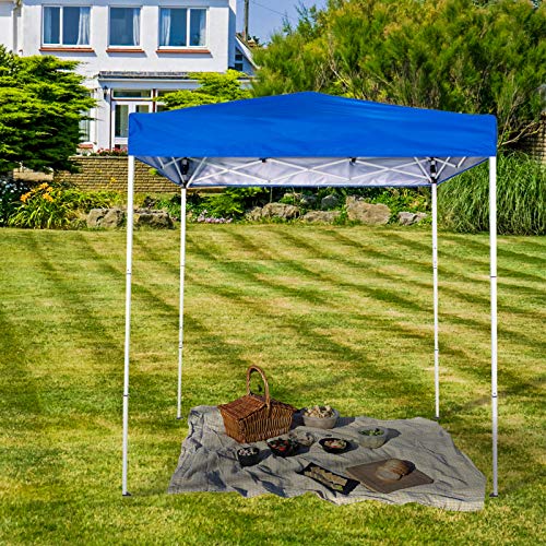 Sunnyglade 6x4 Ft Pop-Up Canopy Tent Outdoor Portable Instant Shelter Folding Canopy with Carry Bag(Royal Blue) - color: Blue