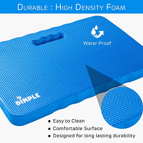 Dimple Thick Kneeling Pad | Garden Pad for Gardening | Kneeling Pad for Work | Garden & Bathtub Kneeler for Baby Bath | Kneeling Mat for Exercise & Yoga (XL) 17.8 x 11, Thickest 1-½"(2 Pack, Blue) - color: Blue, size: 2 Pack
