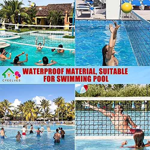 Volleyball Net Portable, Heavy Duty Volleyball Nets for Backyard, Professional Volleyball Net Replacement Net, Volleyball Replacement Net for Outdoor Grassland Stadium Pool Schoolyard Beach, 32X3FT