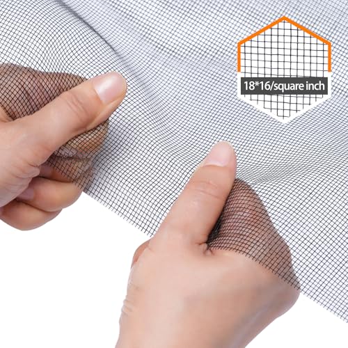 Fiberglass Window Screen Roll 36” x 100’ Easy to Use Grey Replacement Window Screens for House Windows or Door - color: Gray, size: 36” x 100’