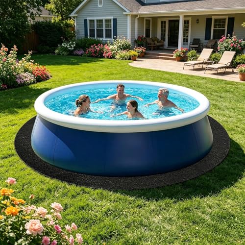 Pool Liner Pad - Protective Ground Cushion Under Basin | Heavy Underlay Mat, UV-Resistant Durable Floor Protection Sheet, Pool Pad Ground Cloth for Home Garden Yard Patio Lawn - size: Round 4x4m