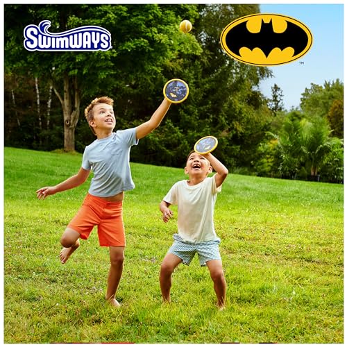 Swimways DC Batman Catch Game, Swimming Pool Accessories & Kids Outdoor Toys, DC Batman Party Supplies & Yard Games for Kids Aged 4 & Up - color: DC Batman