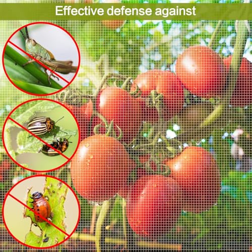 10x33ft Large Garden Netting - Ultra Fine Mesh Plant Covers to Keep Small Animals Pest Out, Bird Barrier for Protecting Vegetables Fruits Flowers Raised Beds (Without Support Pole) - size: 10 x 33 ft