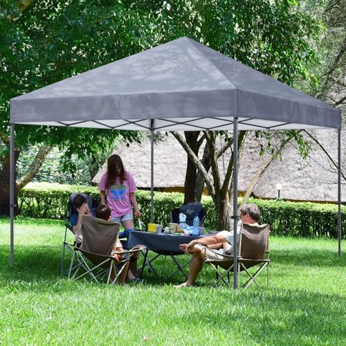 COOSHADE Durable Easy Pop Up Canopy Tent 12x12Ft(Gray) - color: Light Gray, size: 12x12Ft