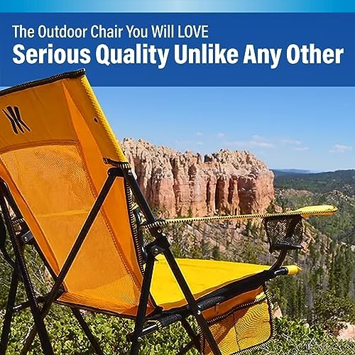 Kijaro Foldable Camping Chair, Vik Black, Polyester, Mesh, Steel, Portable, Durable, Unisex - color: Vik Black