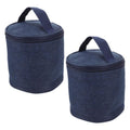 SEWACC Insulated Soup Cup Lunch Bag Large Oxford Fabric Thermal Cooler Tote with Lining, Portable Insulated Food Carrier for Travel and Work, 2pcs