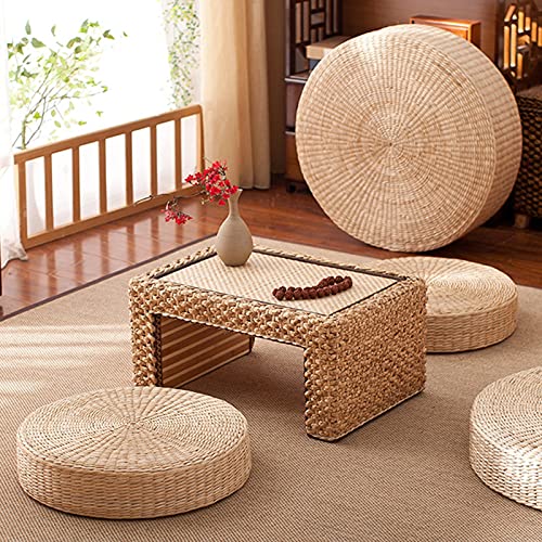 Tatami Cushion, Round Padded Floor Mat for Outdoor & Indoor Use, Bigger Size - 45cm