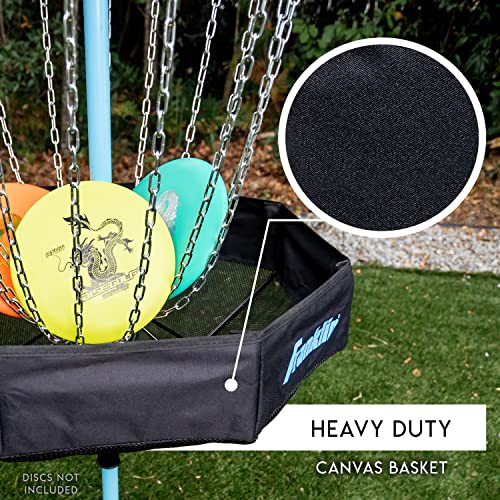 Franklin Sports Disc Golf Baskets - Portable Disc Golf Target with Chains Included - Disc Golf Basket Stand Equipment for Hole + Course Creation - style: Elite Steel Chain