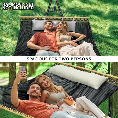 Tranquillo Unity Adjustable Hammock Stand, 800 lbs Capacity Steel Double Hammock Stand for 2 Persons, Premium Pre-Assembled Stand for Indoor Outdoor, Frame Black - color: 5. Frame Black, size: Large