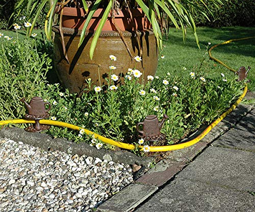 BestNest Set of 2 Esschert Cast Iron Watering Can Garden Hose Guides