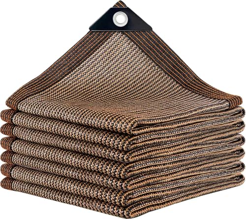 80% Shade Cloth, Durable Mesh Tarp with Grommets, Garden Sunblock Shade Cloth Shading Antifreezing for Plants Cover, Greenhouse, Barns Kennel, Patio, Tomatoes - size: 5×10ft