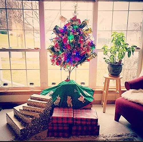 USA Christmas BOTTLE TREE ~ Holds 26 Wine Bottles ~ Yard Garden Decor Christmas Tree Style ~ 26 BOTTLE TREE ~ Yard & Garden wine bottle decor. Proudly Made in the USA ! ~ Glass wine bottletree