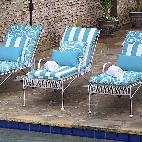 Pillow Perfect Rave Solid Indoor/Outdoor Floor Pillow Plush Fill, Weather and Fade Resistant, Floor - 25" x 25", Peacock, - color: Blue Rave Peacock, size: Floor - 25" x 25"