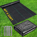 4FT X 328FT Garden Weed Barrier Landscape Fabric Heavy Duty Ultra Thick Premium Weeds Control Mat Ground Cover Weed Block Gardening Mat, 20 Ground Stakes Included - size: 4ft x 328ft