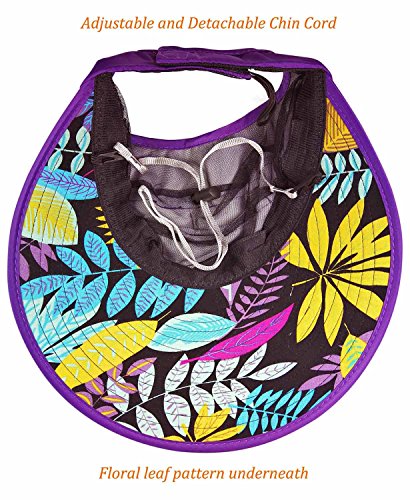 Sun Hats for Women Wide Brim Sun Hat UV Protection Caps Floppy Beach Packable Visor - color: Purple