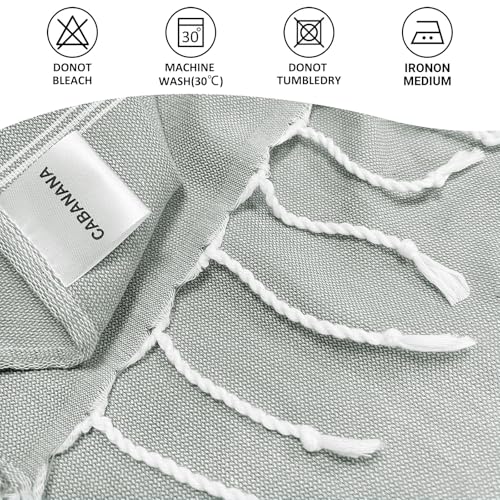 cabanana Turkish Beach Towel Oversized - 40"x70" Quick Dry Sand Free Thin Beach Towels for Adults,Extra Large Cotton Lightweigh Travel Towel for Beach Accessories (New Grey) - color: Grey