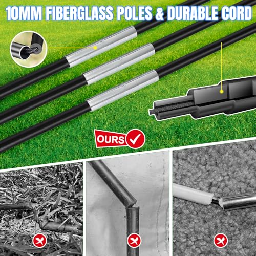 Pro-Grade Kids Backyard Soccer Goal, Tear-Resistant 5-Layer Polyester Soccer Net & 10mm Poles for Maximum Durability, 4x3ft/6x4ft/7x5ft, Pop Up Portable Soccer Training Equipment Set with Size 4 Ball - size: 6 ft x 4ft, style: Blue