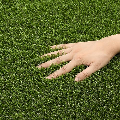SHACOS Artificial Grass Pad for Dogs 20x25 inches Dog Pee Grass Potty Training Pads for Puppies Replacement Turf Reusable Dog Training Mat with Drainage Holes Outdoor Rug Patio Lawn Decoration