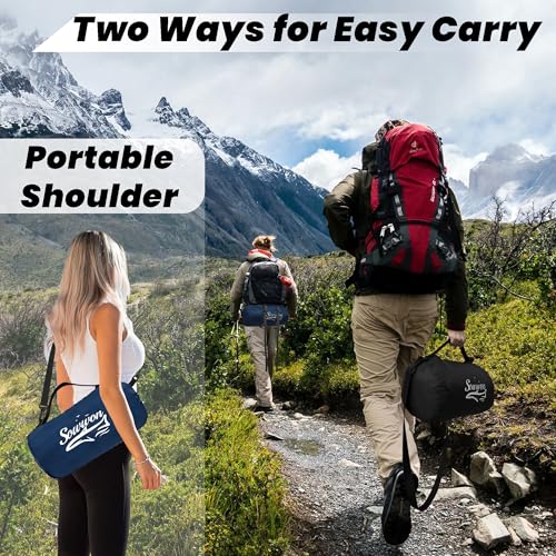 Waterproof Outdoor Blanket 62”X 51” Packable, Stadium Blankets for Camping with Sherpa Fleece Lining, Large Windproof Emergency Throw for Garss Picnic Hiking Road Trip, Machine Washable, Black 300GSM - color: Sherpa Black-300 Gsm, size: 62"x 51"