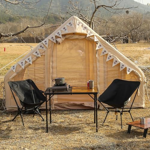 ROCK CLOUD Portable Camping Chair Ultralight Folding Camp Chairs Outdoor for Camp Hiking Backpacking Lawn Beach Sports - color: Black, All-in-one