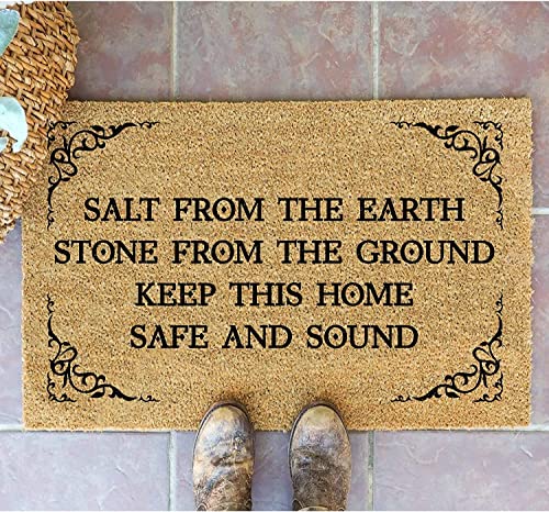 Magic Door Mat, Salt from The Earth, Stone from The Ground, 18"x30", Rustic, Water Resistant, Machine Washable, Doormat - color: As Pic1, size: 18x30 in